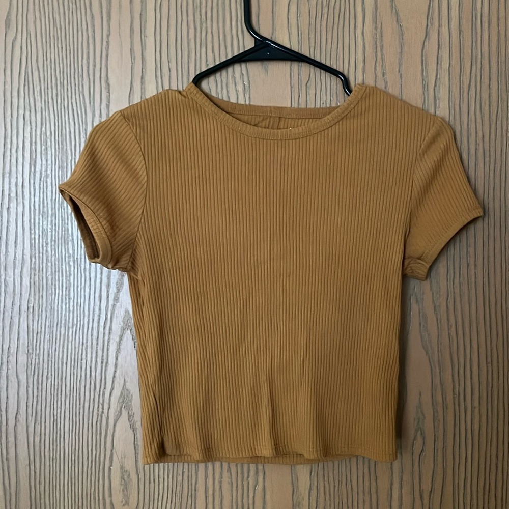 Arizona mustard cropped top